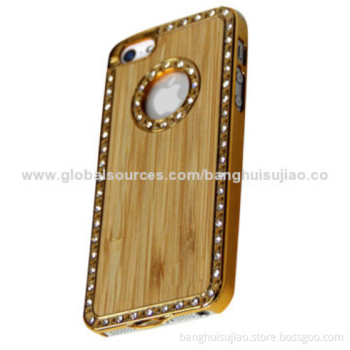 2014 Water Transfer Printed Wooden Cases for iPhone 5S, OEM Orders Welcomed